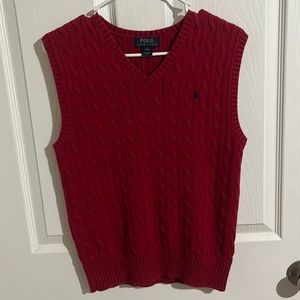 Red Ralph Lauren polo sweater vest